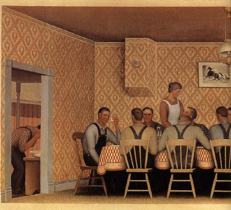 The Thresher-s supper, Grant Wood